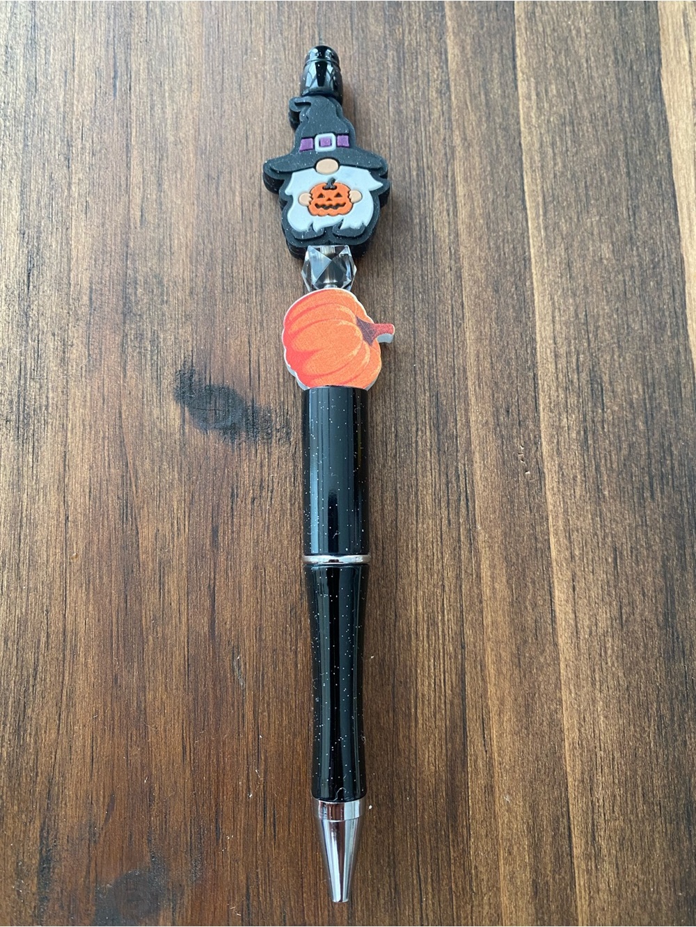 Halloween Gnome Pumpkin Black Pen